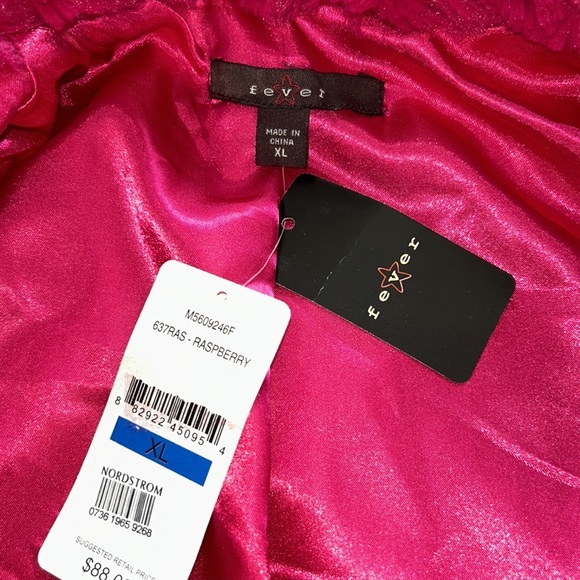 Nordstrom Raspberry Pink faux fur jacket, size XL. - Picture 3 of 5